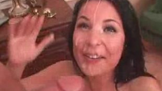 #EpicFacial - Amazing Facial! Peter North shoots several thick loads on her face and hair. love how she tries to open her eyes after she gets covered…like she’s coming out of a cum coma