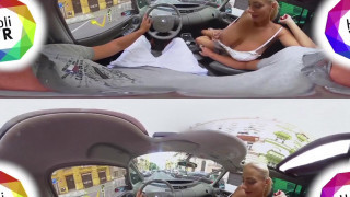 [HOLI360 Porn] Car Sex with Hot Blonde Milf