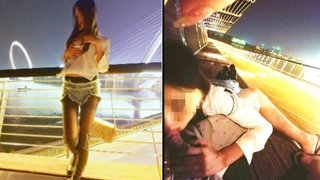 [JAV101本土精選!]網拍模特趁人少時玩口交 帶回房主動趴上來 太舒服直接內射了