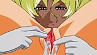 棒で美しいアニメの性器をストレッチ 棒で美しいアニメの性器をストレッチ